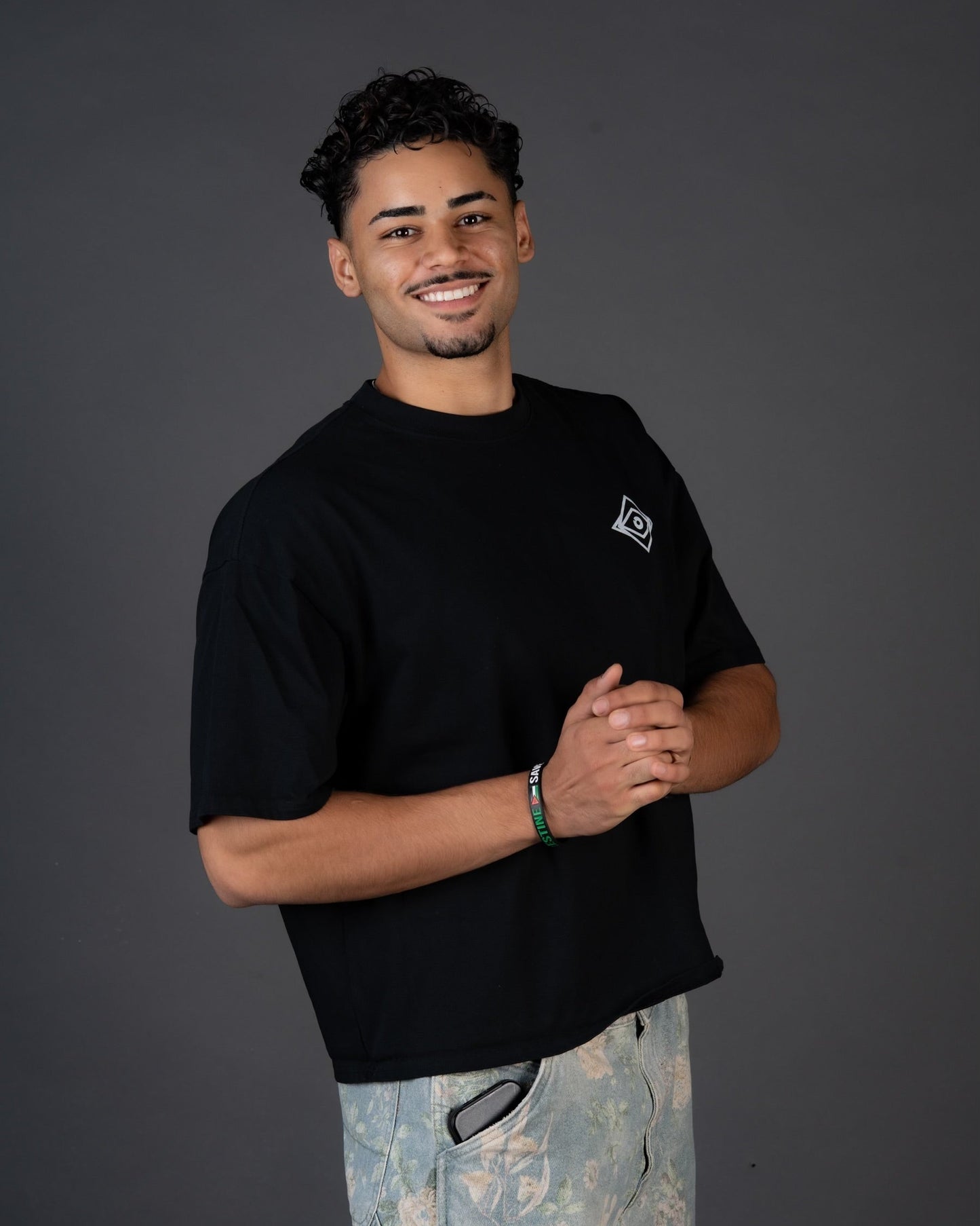 Black Boxy T Shirt