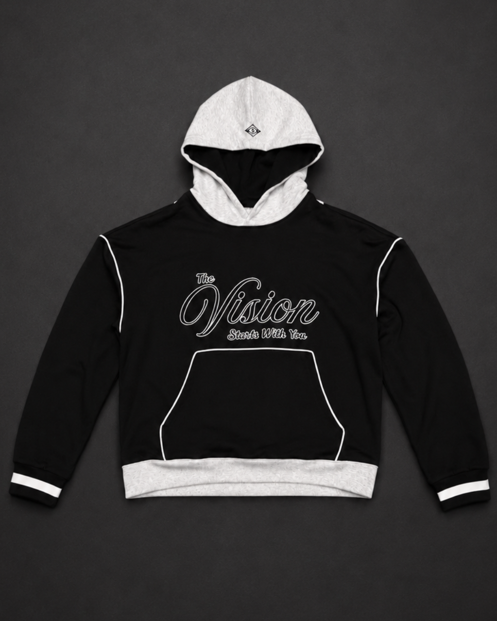 Black on Grey Hoodie